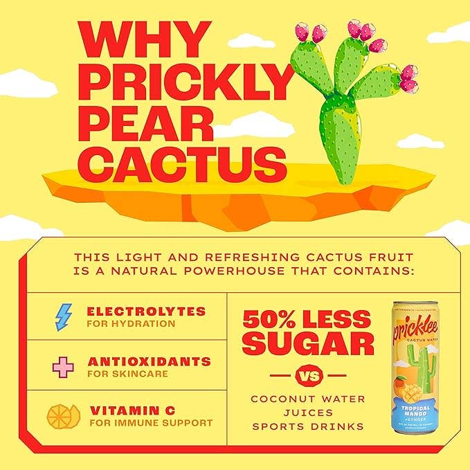 Pricklee Cactus Water - Tropical Mango
