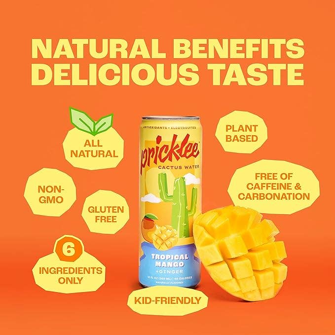 Pricklee Cactus Water - Tropical Mango
