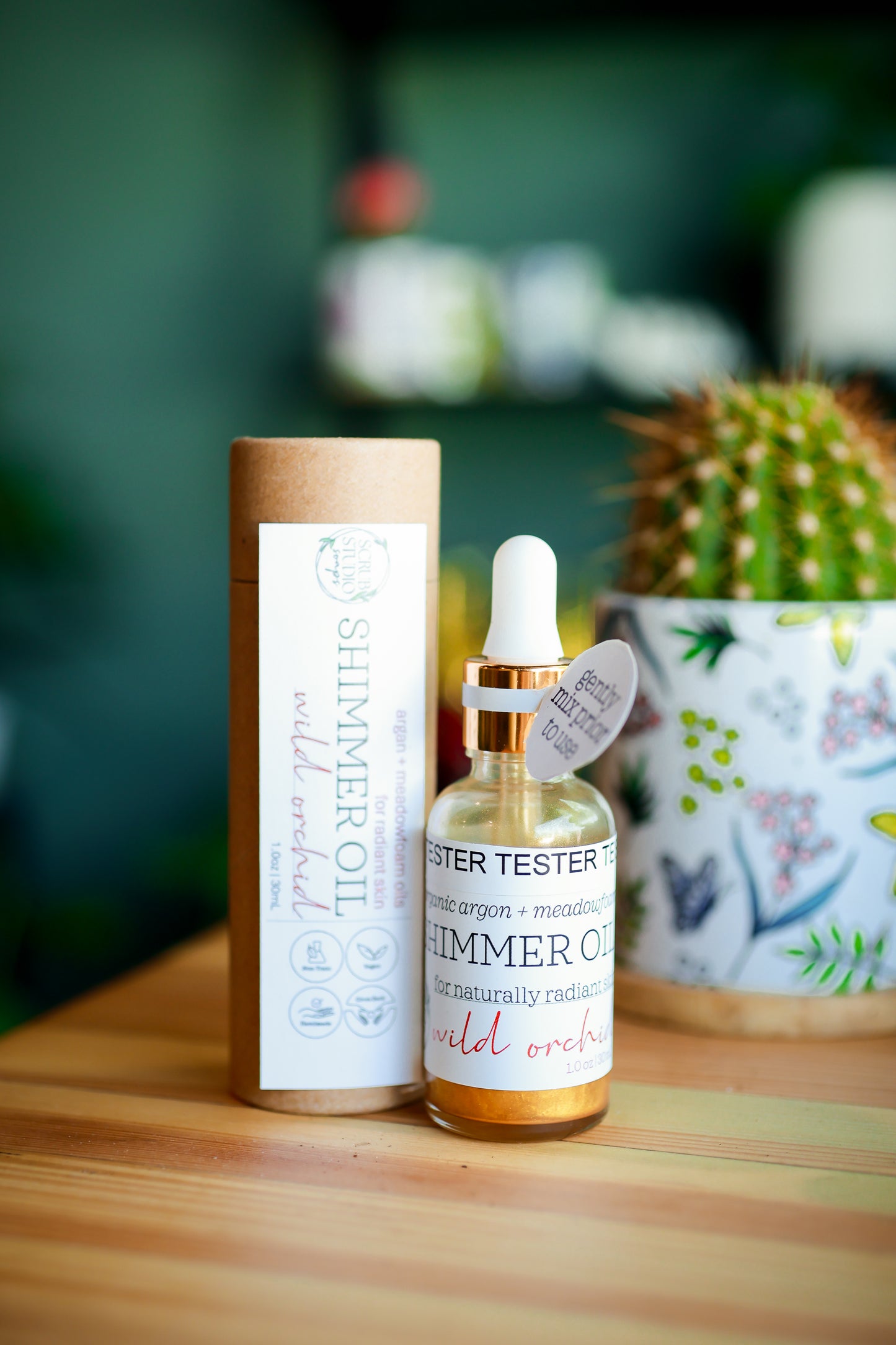 Organic Golden Shimmer Oil - Wild Orchid