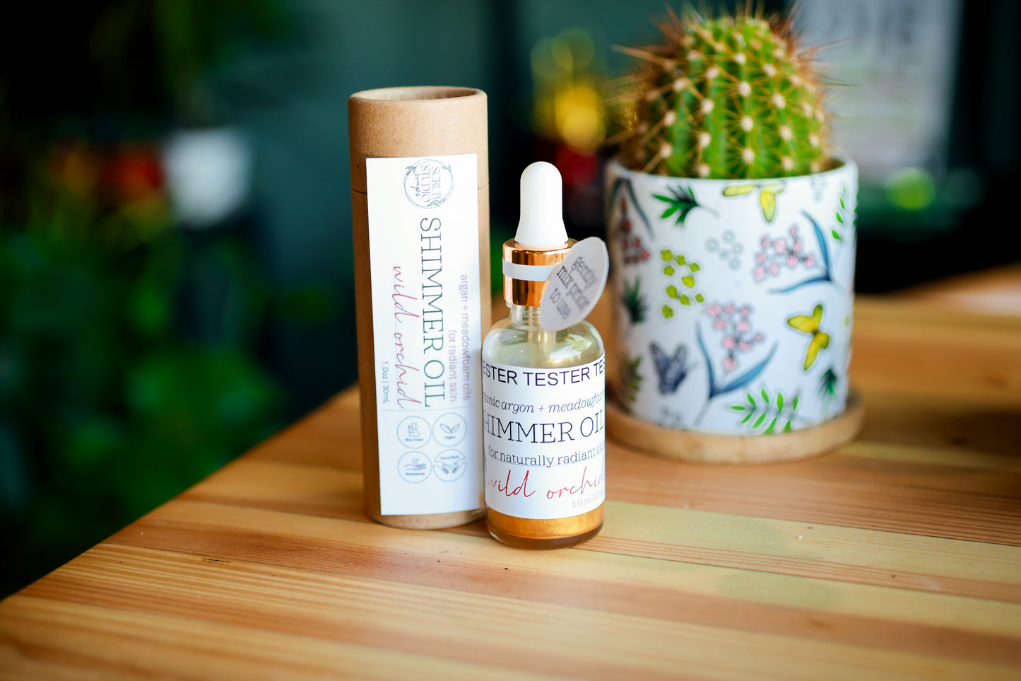 Organic Golden Shimmer Oil - Wild Orchid