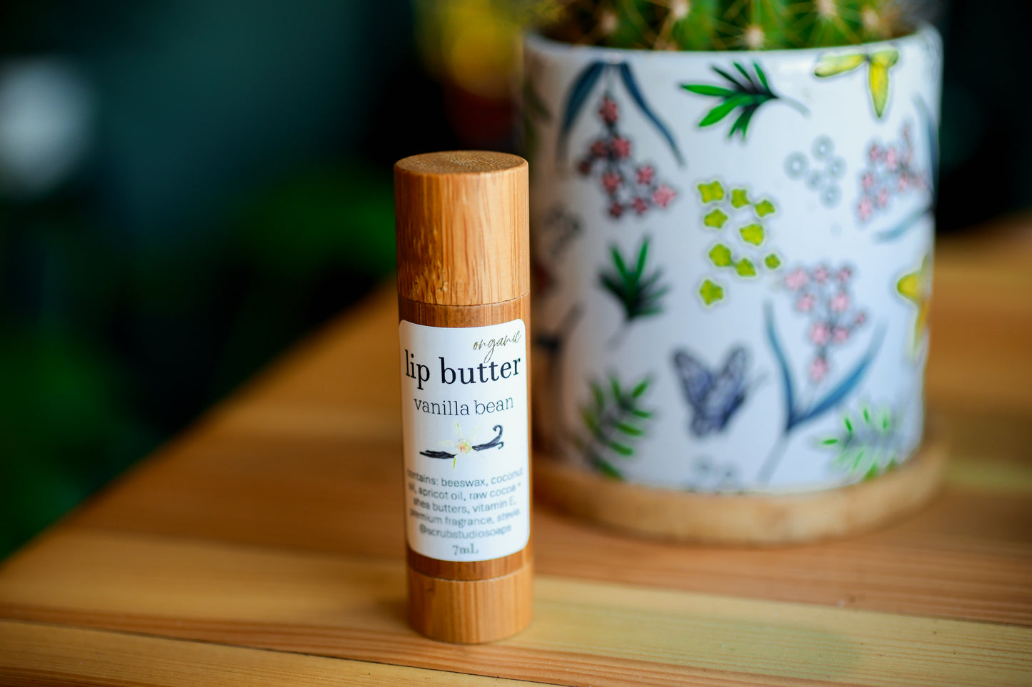 Organic lip butter vanilla flavor
