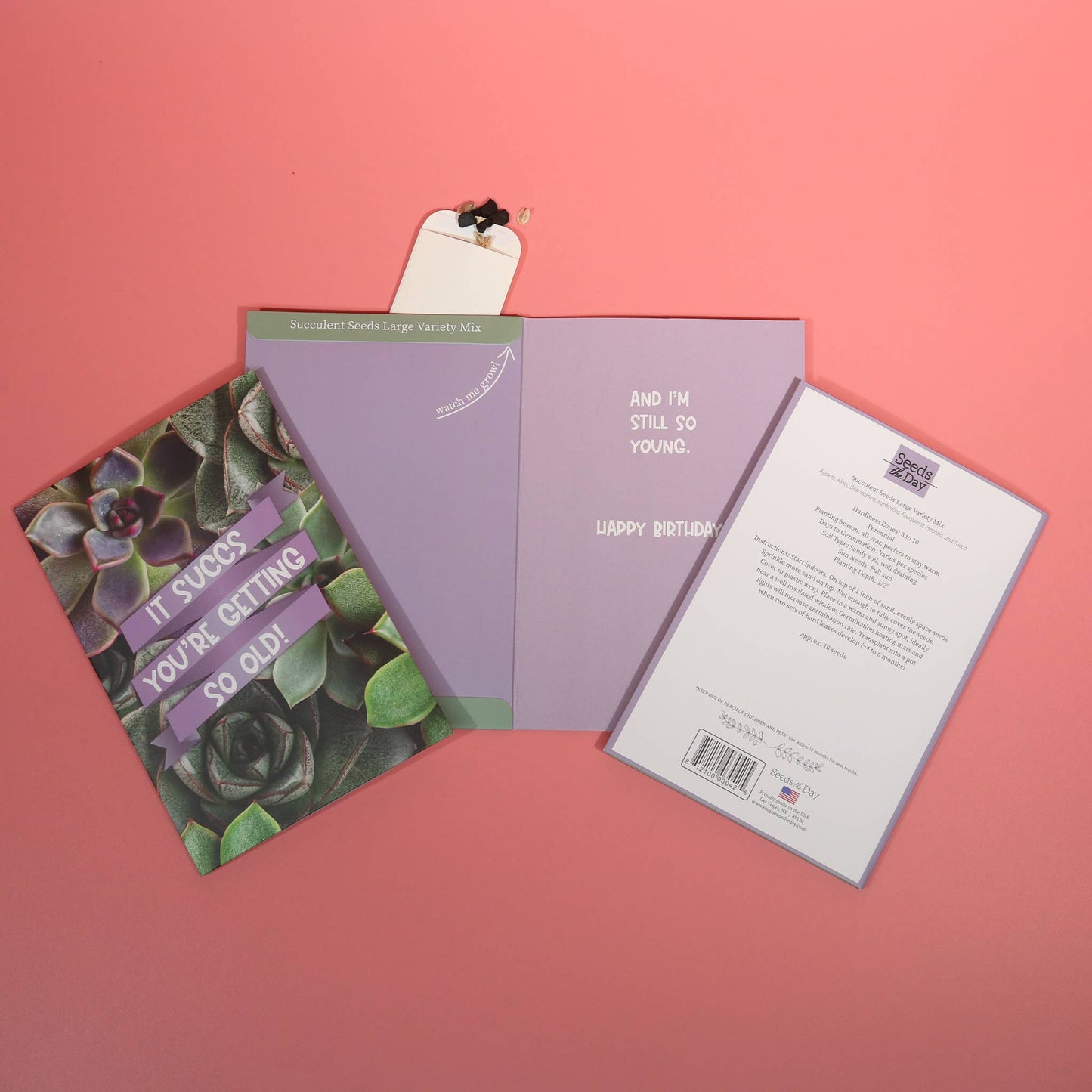 SEED PACKET GREETING . CARDS