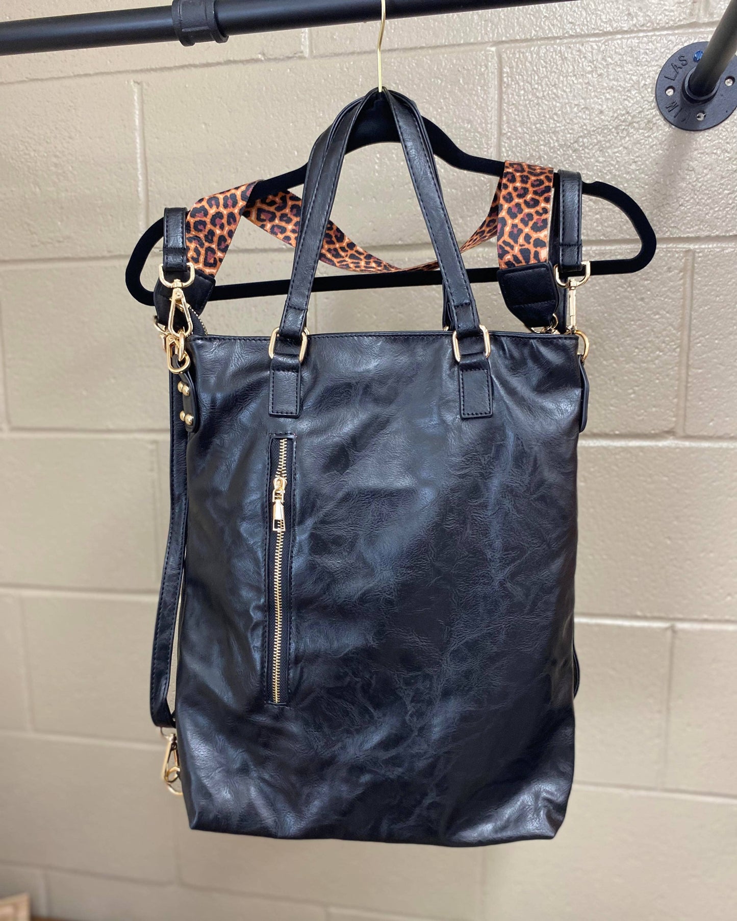 Softest Vegan Leather Backpack Convertible Crossbody Bag