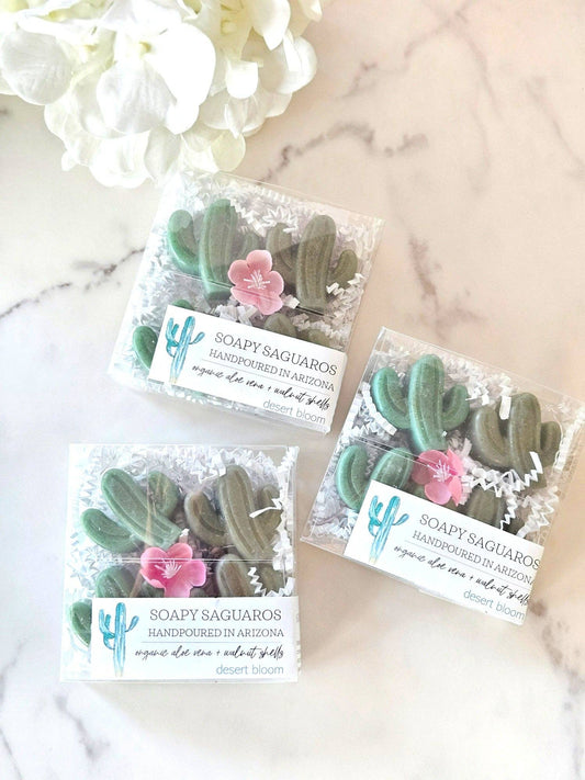 Soapy Saguaros | Pack of Four Botanical Vegan Soaps