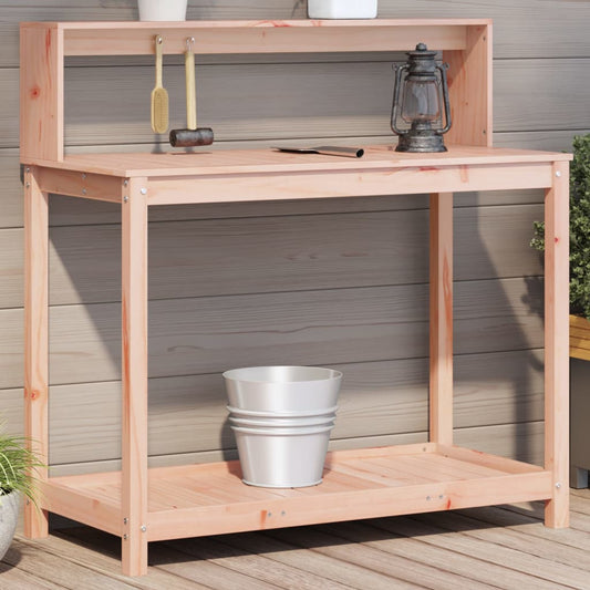 vidaXL Potting Table with Shelves 42.5"x19.7"x43.1" Solid Wood Douglas-0
