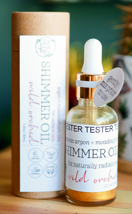 Organic Golden Shimmer Oil - Wild Orchid
